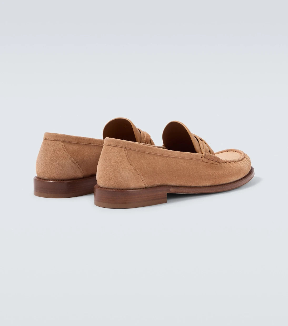 Brunello Cucinelli - Suede penny loafers