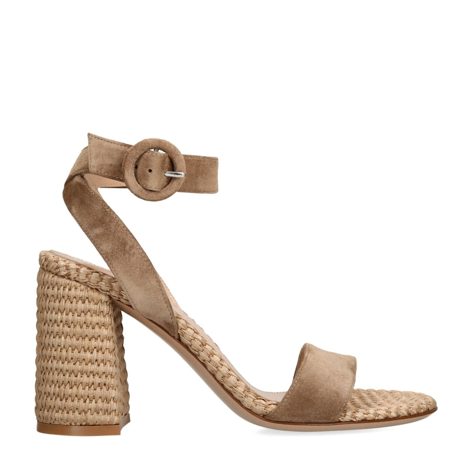 Suede Luana Heeled Sandals 85