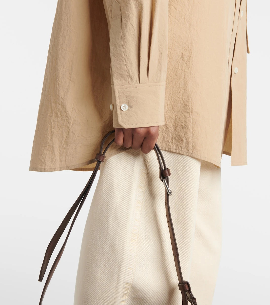 Lemaire - Tie-detail cotton shirt