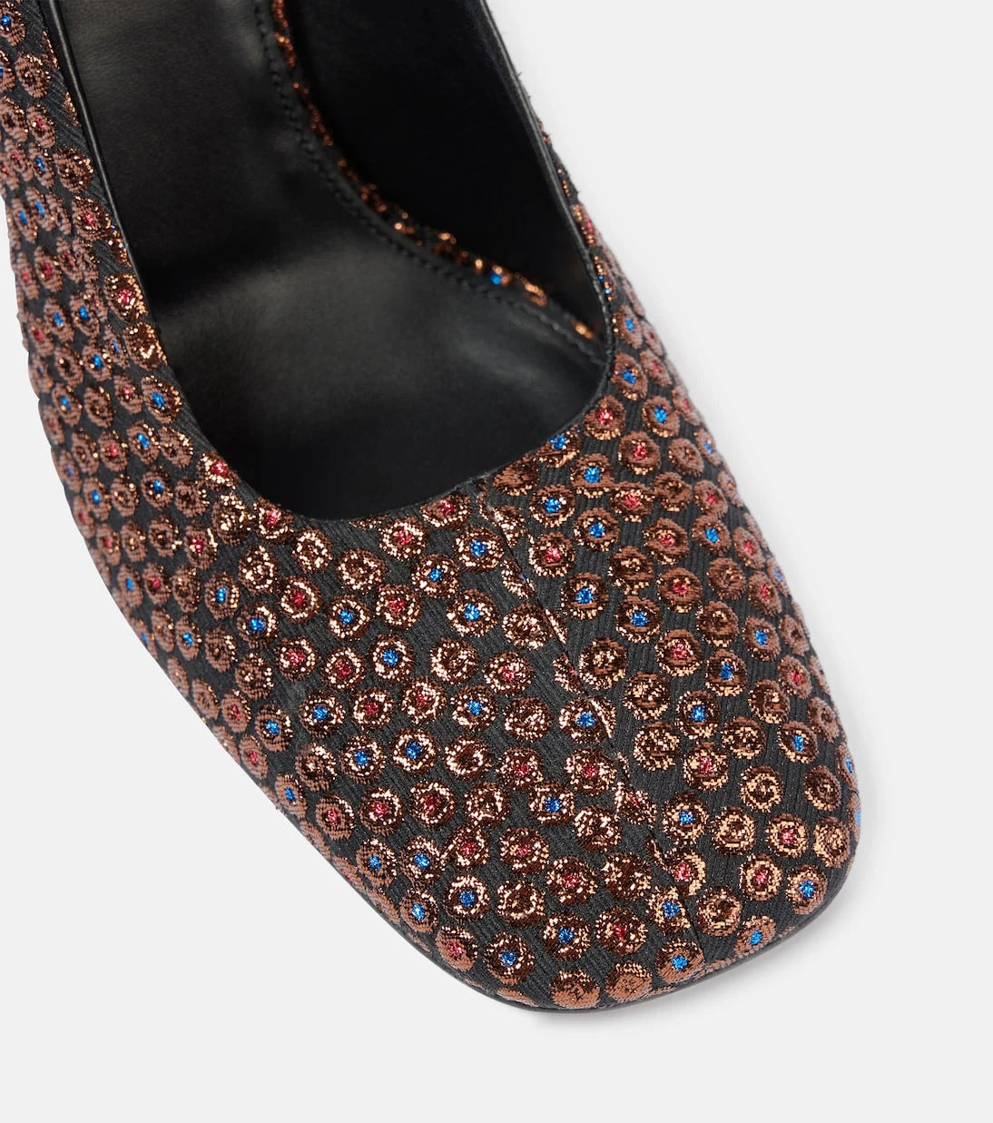 Dries Van Noten - Jacquard wedge pumps