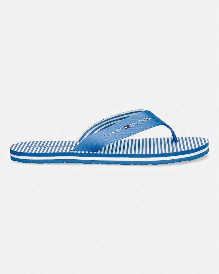 Tommy Hilfiger Kadın Parmak Arası Terlik TH ITHACA STRIPE SUMMER SANDAL