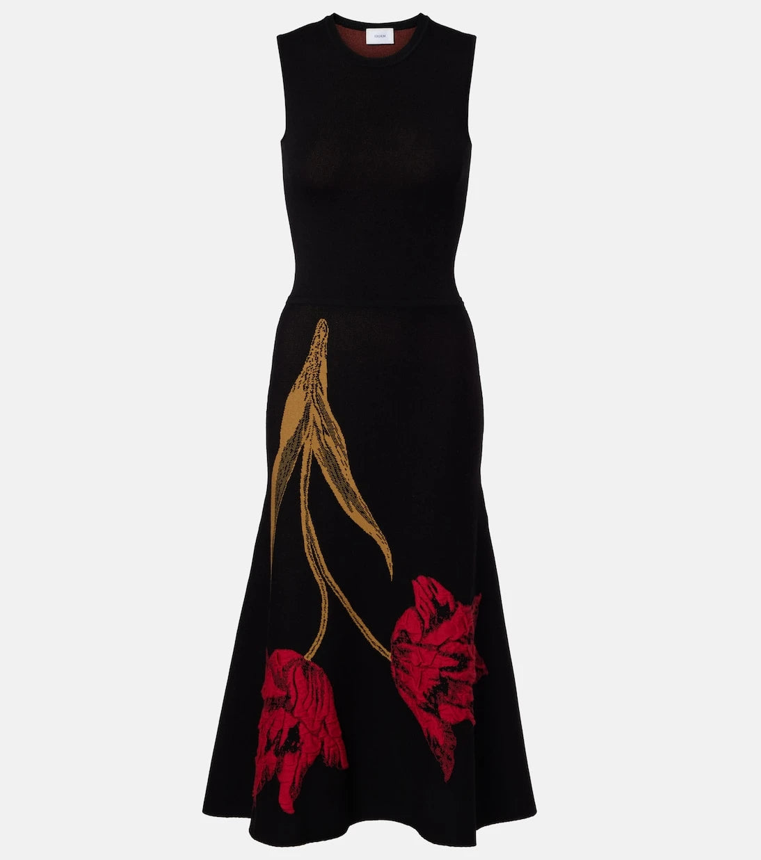 Erdem - Floral jacquard midi dress