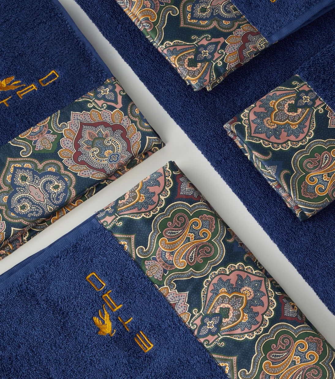 Etro - Set of 5 cotton terry towels
