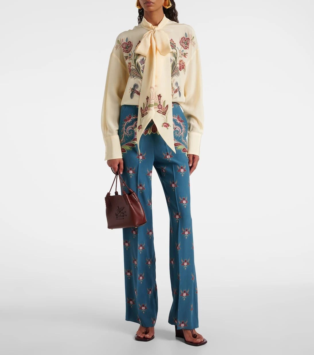 Etro - Floral silk blouse