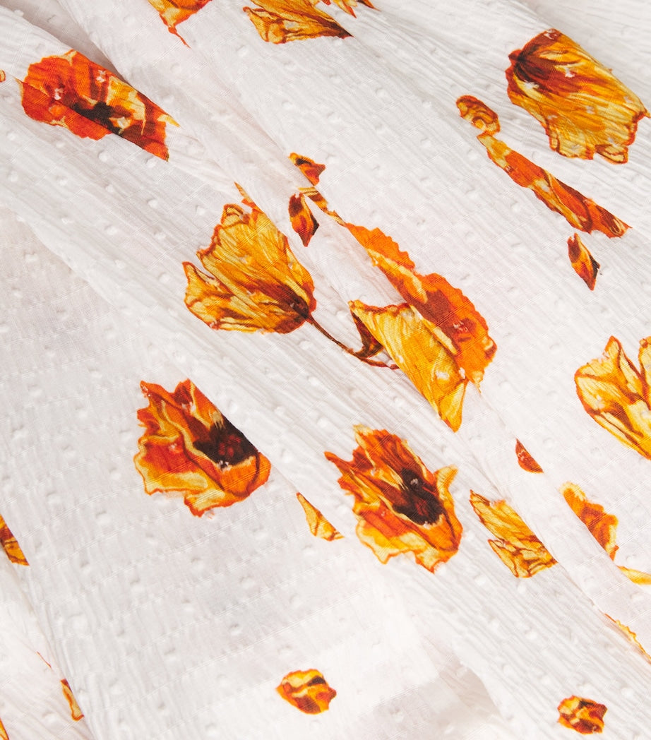 Emilia Wickstead Multi Floral Marione Midi Shirt Dress