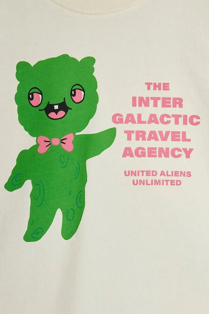 Mini Rodini Alien travel agency Çocuk Pamuk Tişört