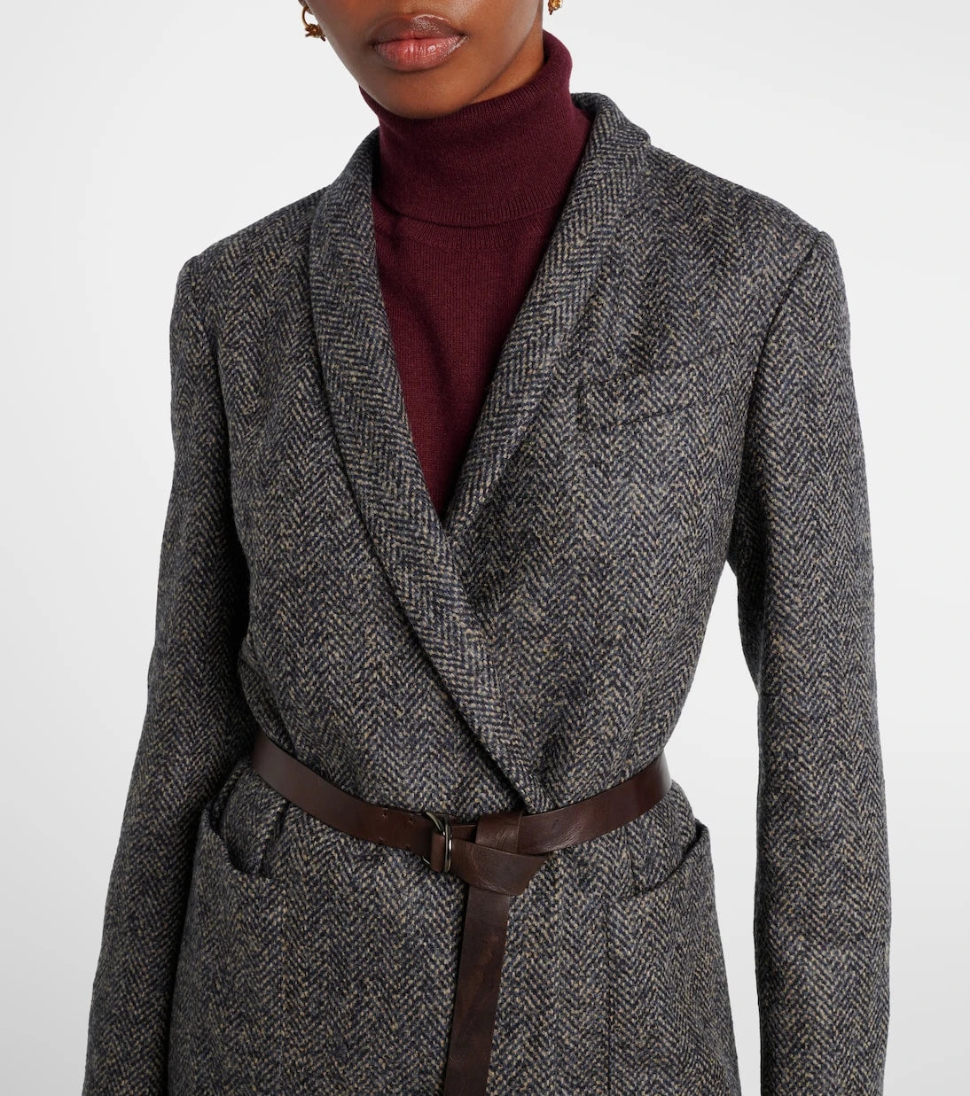 Brunello Cucinelli - Herringbone Monili wool-blend tweed blazer