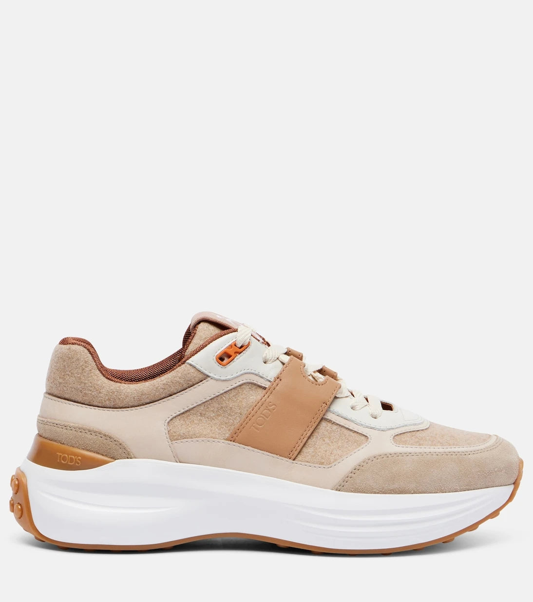 Tod's - Leather-trimmed sneakers