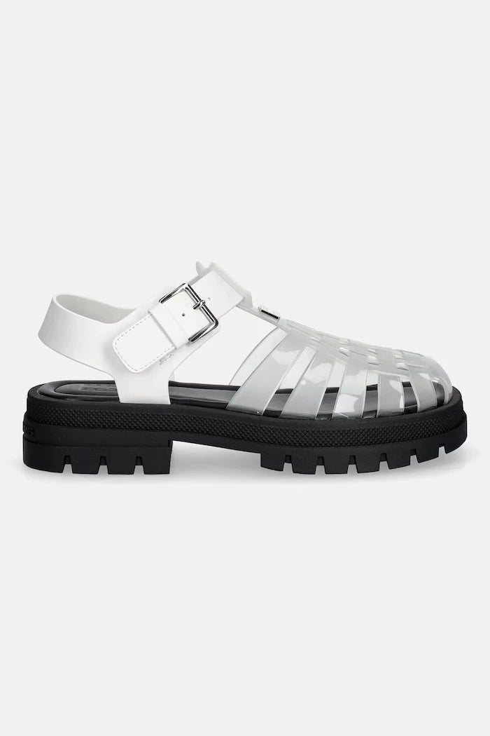 Tommy Jeans açık topuklu sandalet ayakkabı kadın TJW JELLY FISHERMAN SANDAL