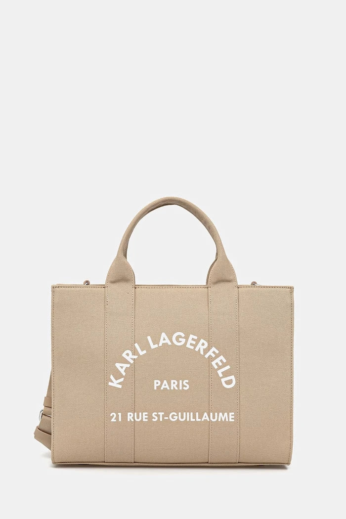 Karl Lagerfeld kadın pamuk tote çanta K/RSG