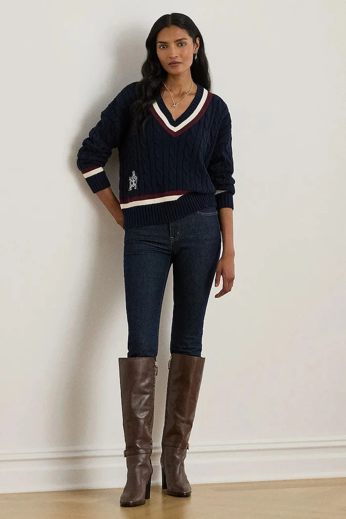 Pamuklu kazak Lauren Ralph Lauren
