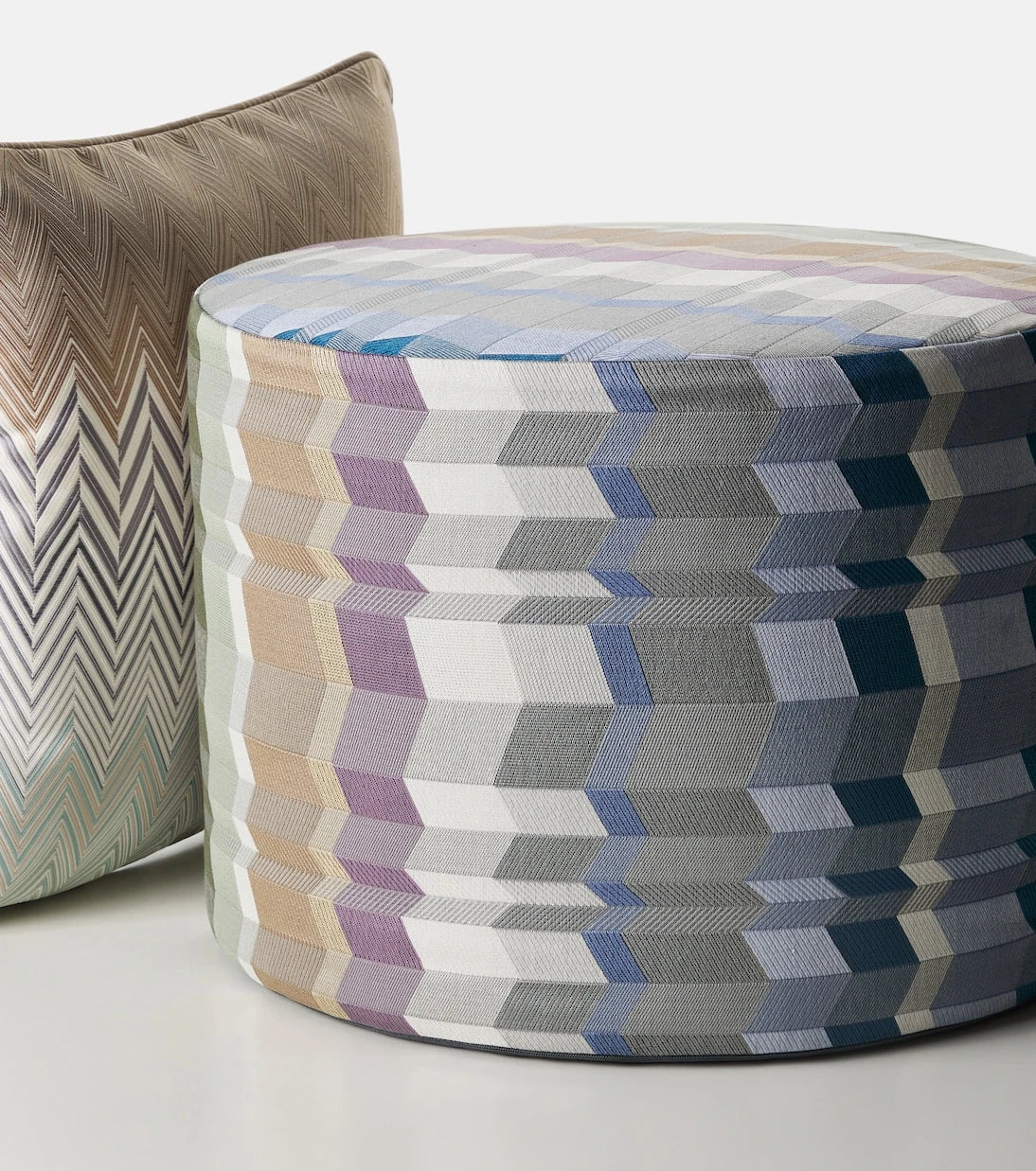 Missoni - Positano cotton-blend pouf