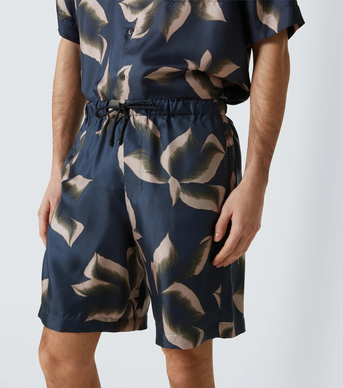 Dries Van Noten - Printed silk shorts