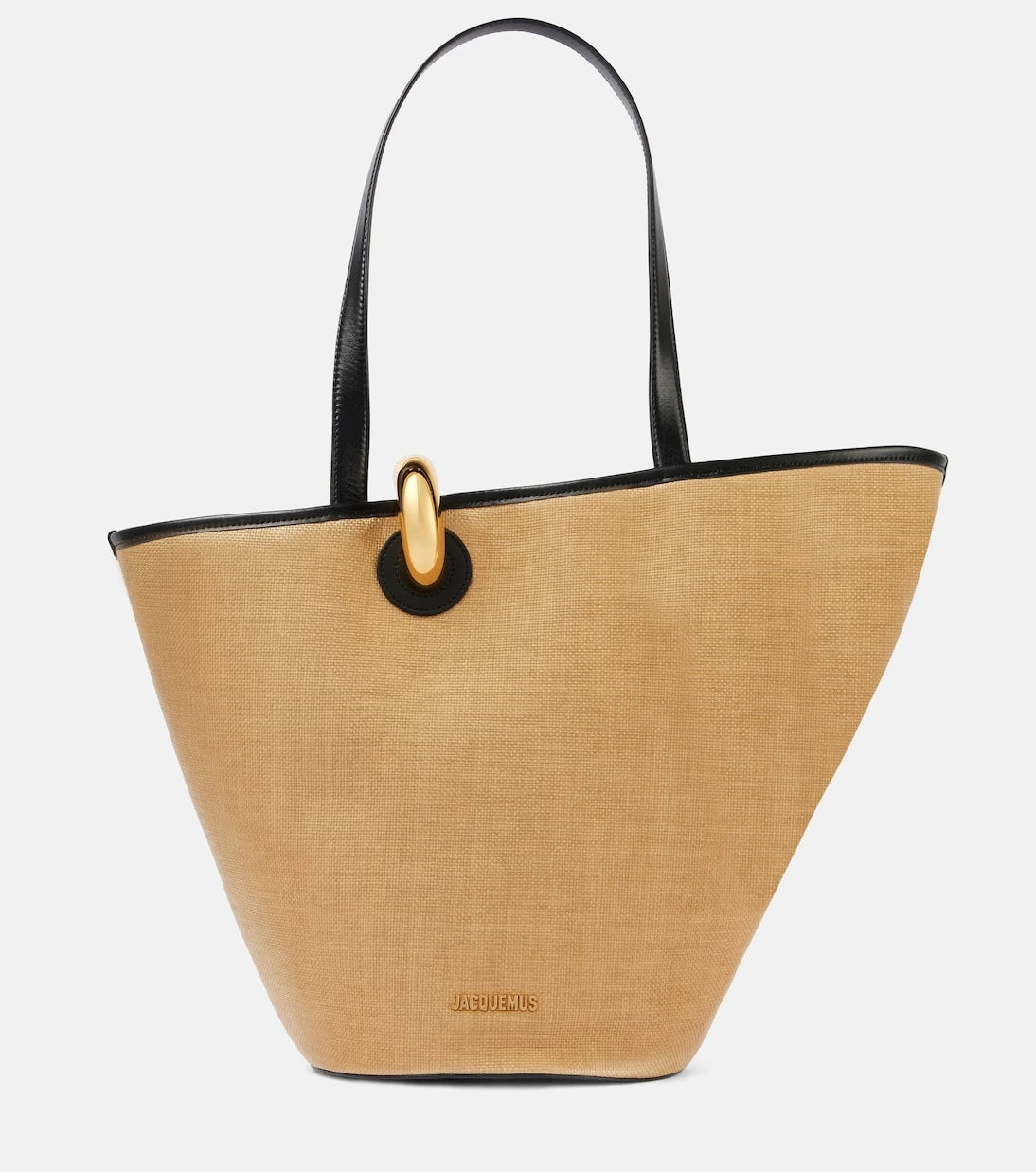 Jacquemus - Le Bambola leather-trimmed basket bag