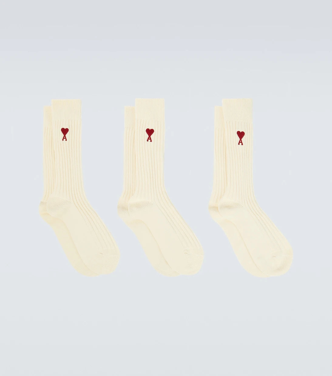 Ami Paris - Set of 3 cotton-blend socks
