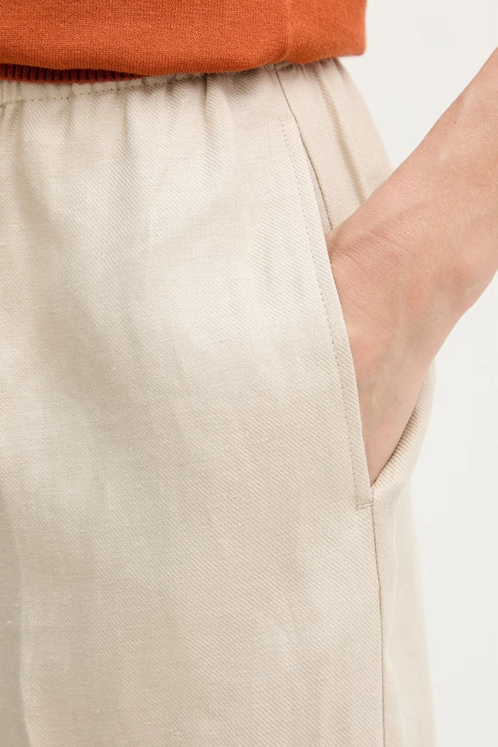 Sisley kadın keten pantolon