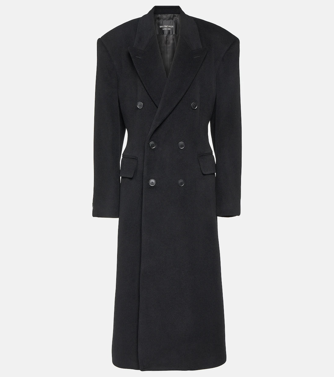 Balenciaga - Cinched cashmere and wool coat