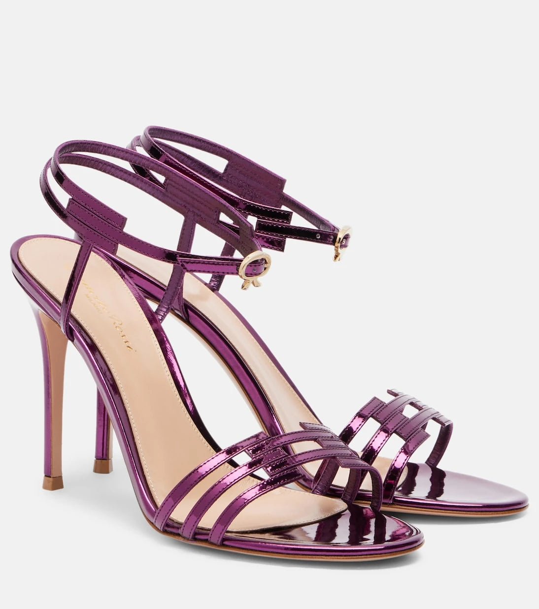 Gianvito Rossi - Metallic leather sandals