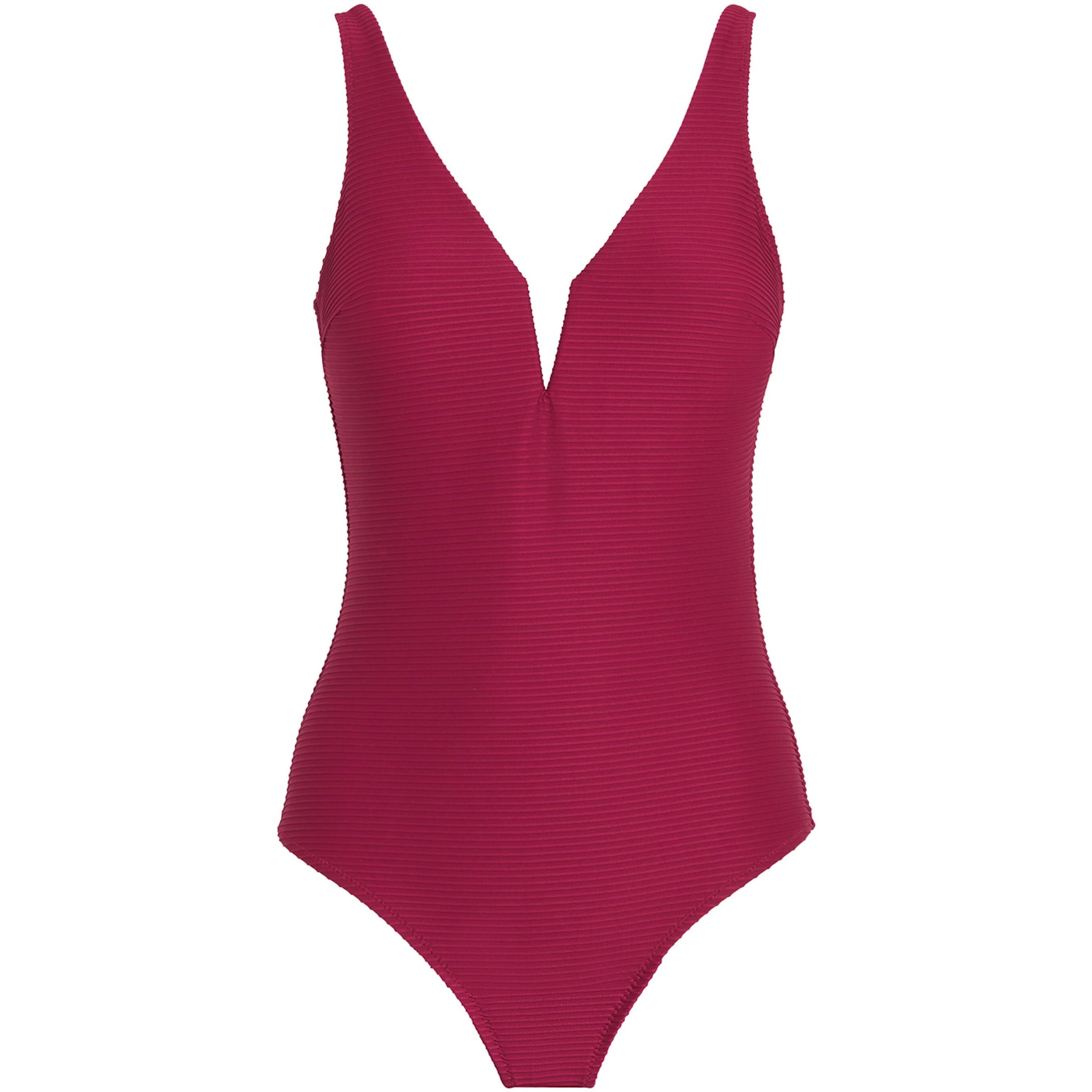 Ribbed Cassis Swimsuit