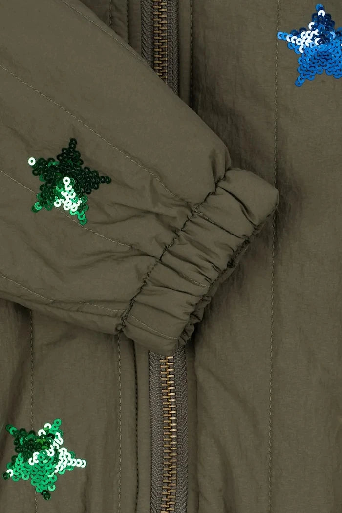 Детско яке бомбър Konges Sløjd JUNO SEQUIN BOMBER JACKET