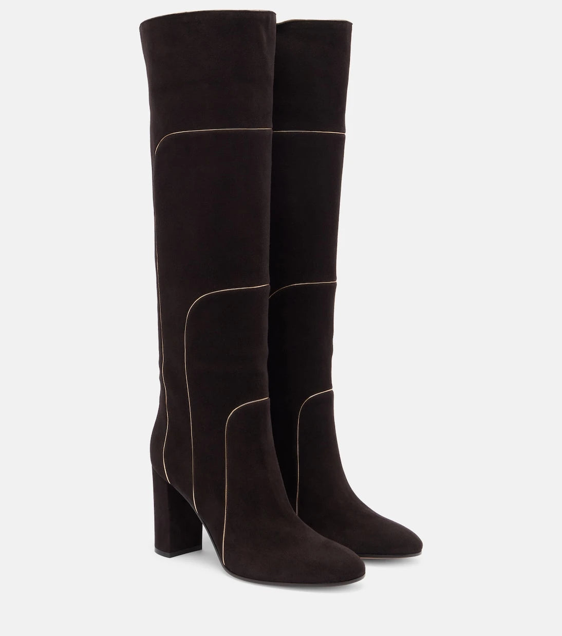 Gianvito Rossi - 85 suede knee-high boots