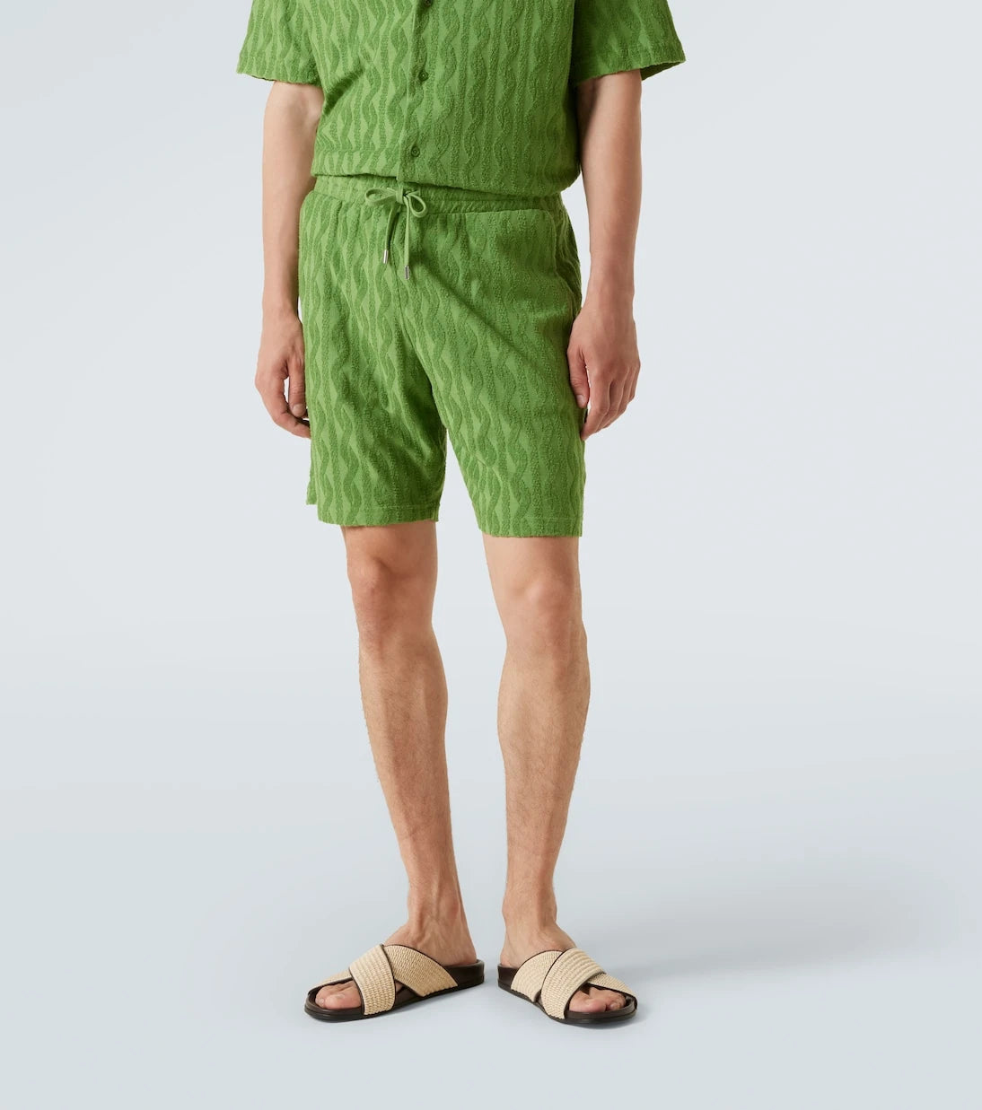 Frescobol Carioca - Augusto cotton-blend terry shorts