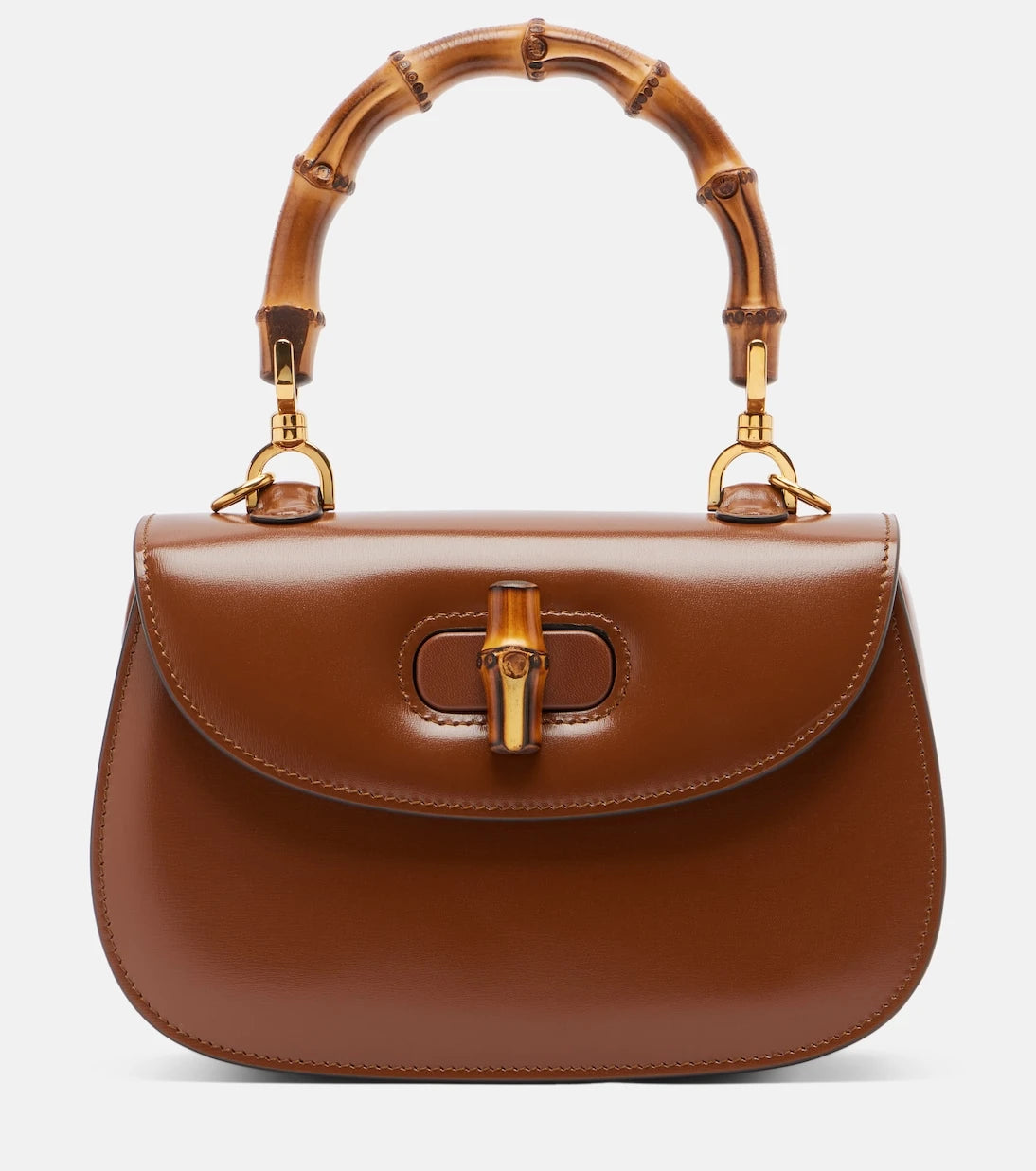 Gucci - Gucci Bamboo 1947 Small leather top-handle bag