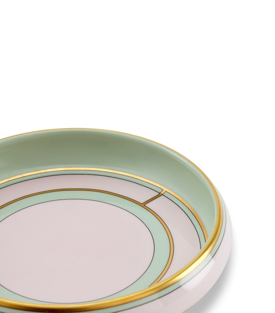 GINORI 1735 Porcelain Colonna Diva Rosa Round Tray (17cm)