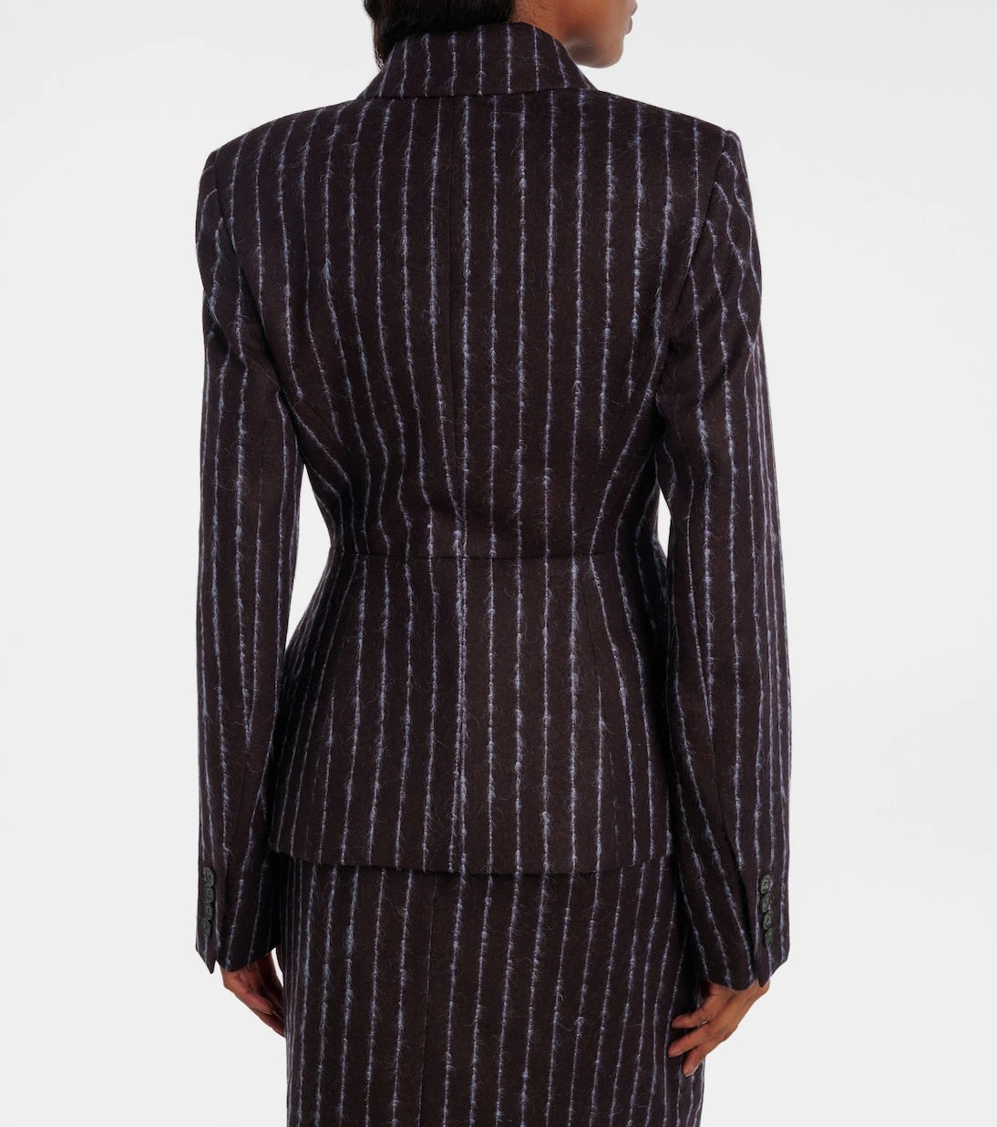 Erdem - Pinstripe wool and mohair blazer