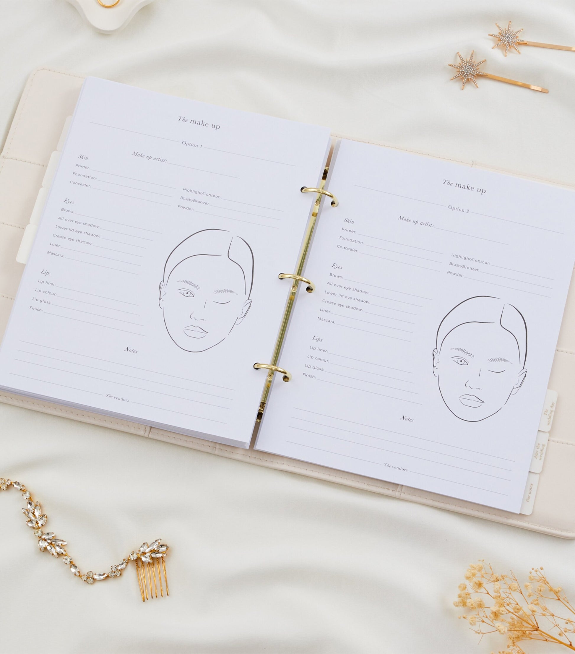 Blush and Gold Our Wedding Planner Binder