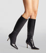 Jimmy Choo Black Agathe 85 Leather Knee-High Boots