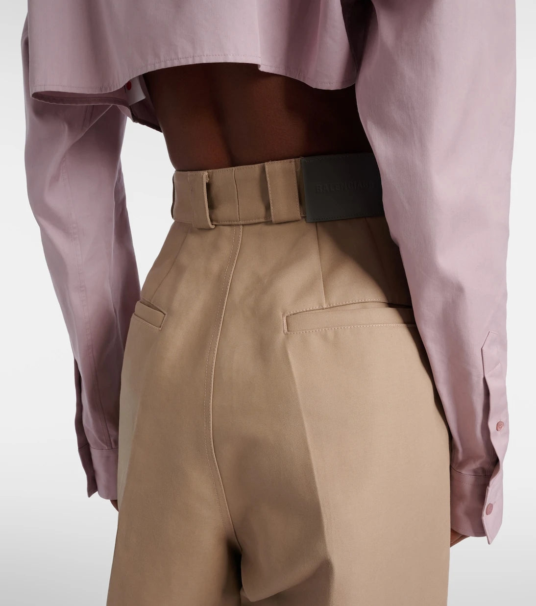 Balenciaga - Cotton gabardine wide-leg pants