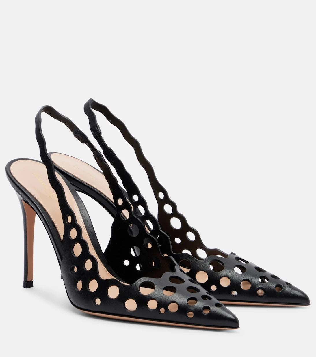 Gianvito Rossi - 95 leather slingback pumps