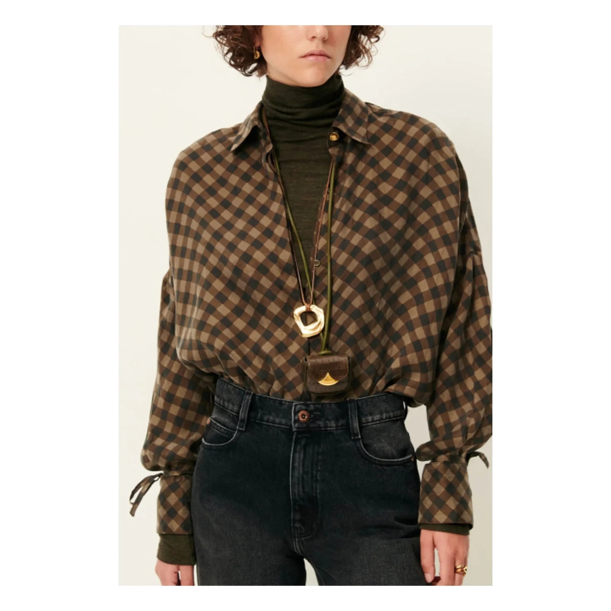 Sessùn - Armanchecks Carreaux shirt | Khaki