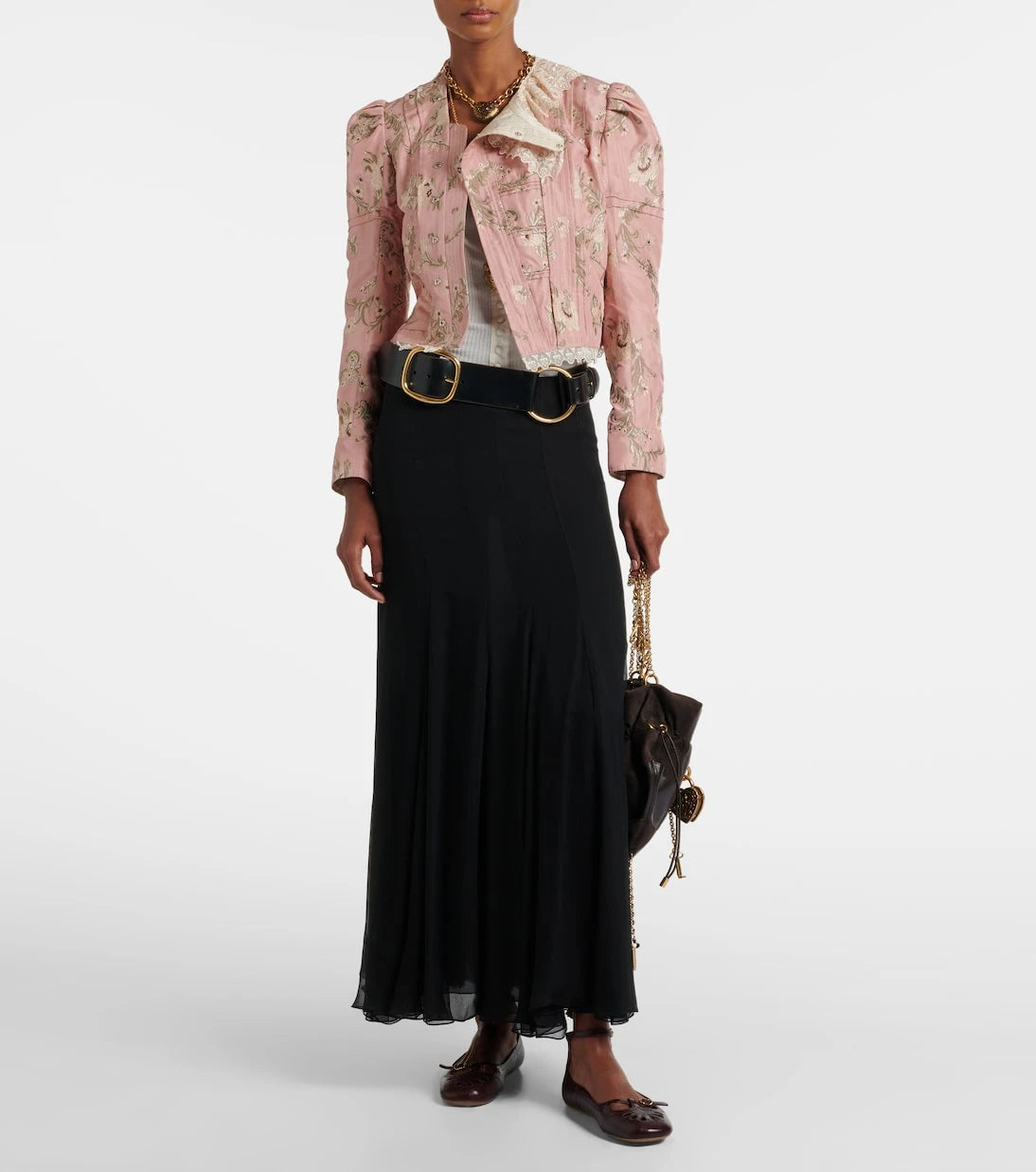 Chloé - Silk-blend taffeta jacquard jacket