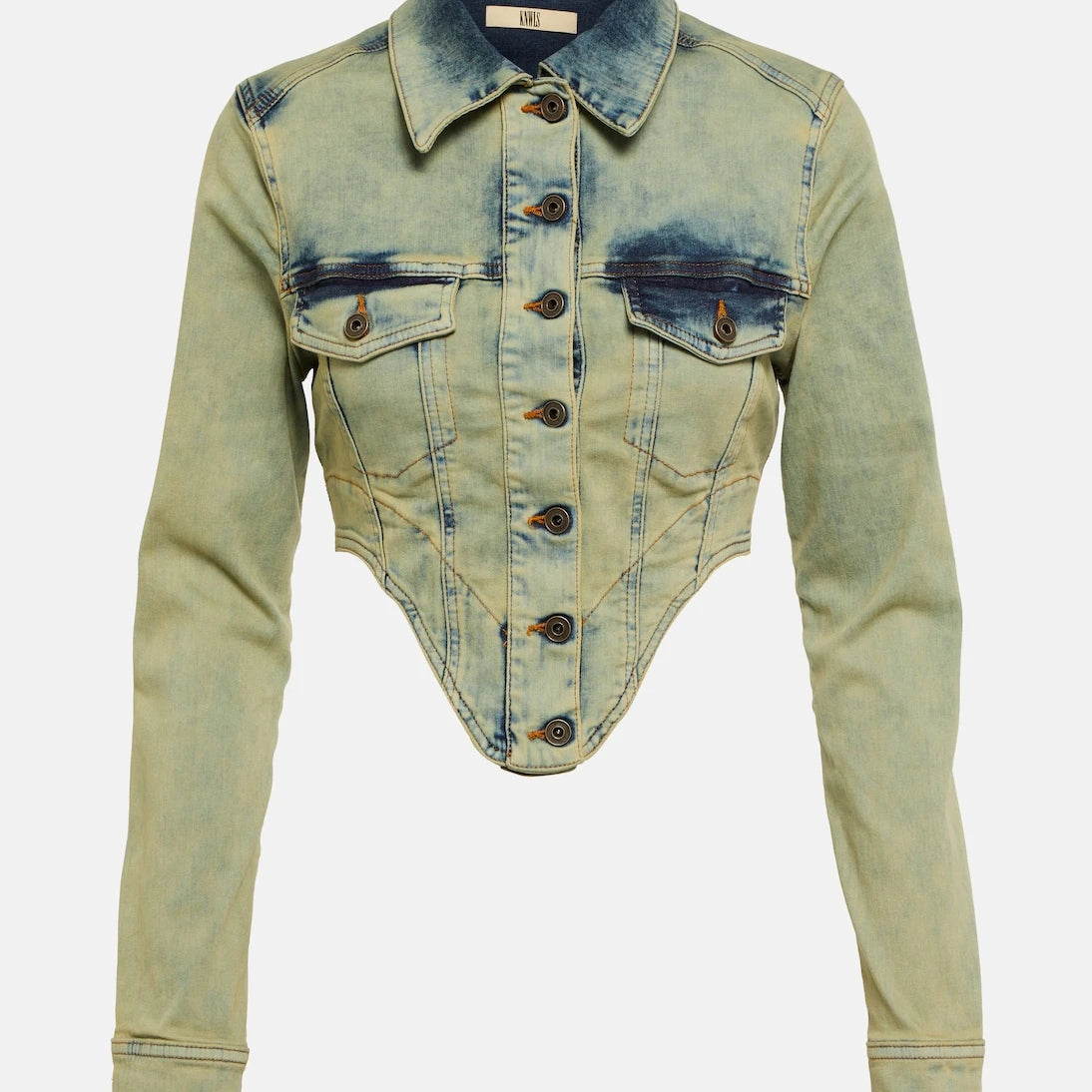 KNWLS - Claw cropped denim jacket