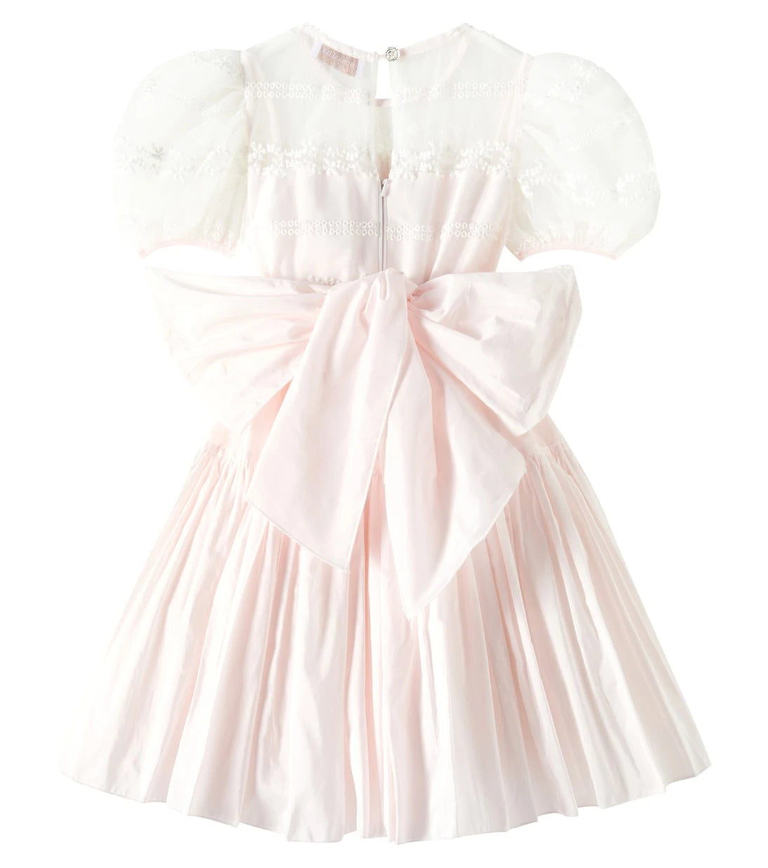 Monnalisa - Amore taffeta dress