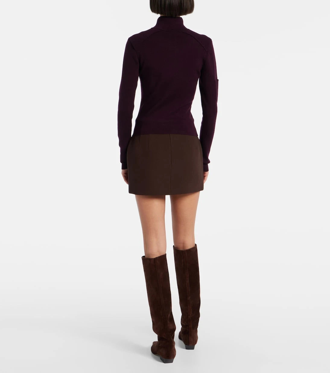 Wardrobe.NYC - تنورة قصيرة من صوف بكر