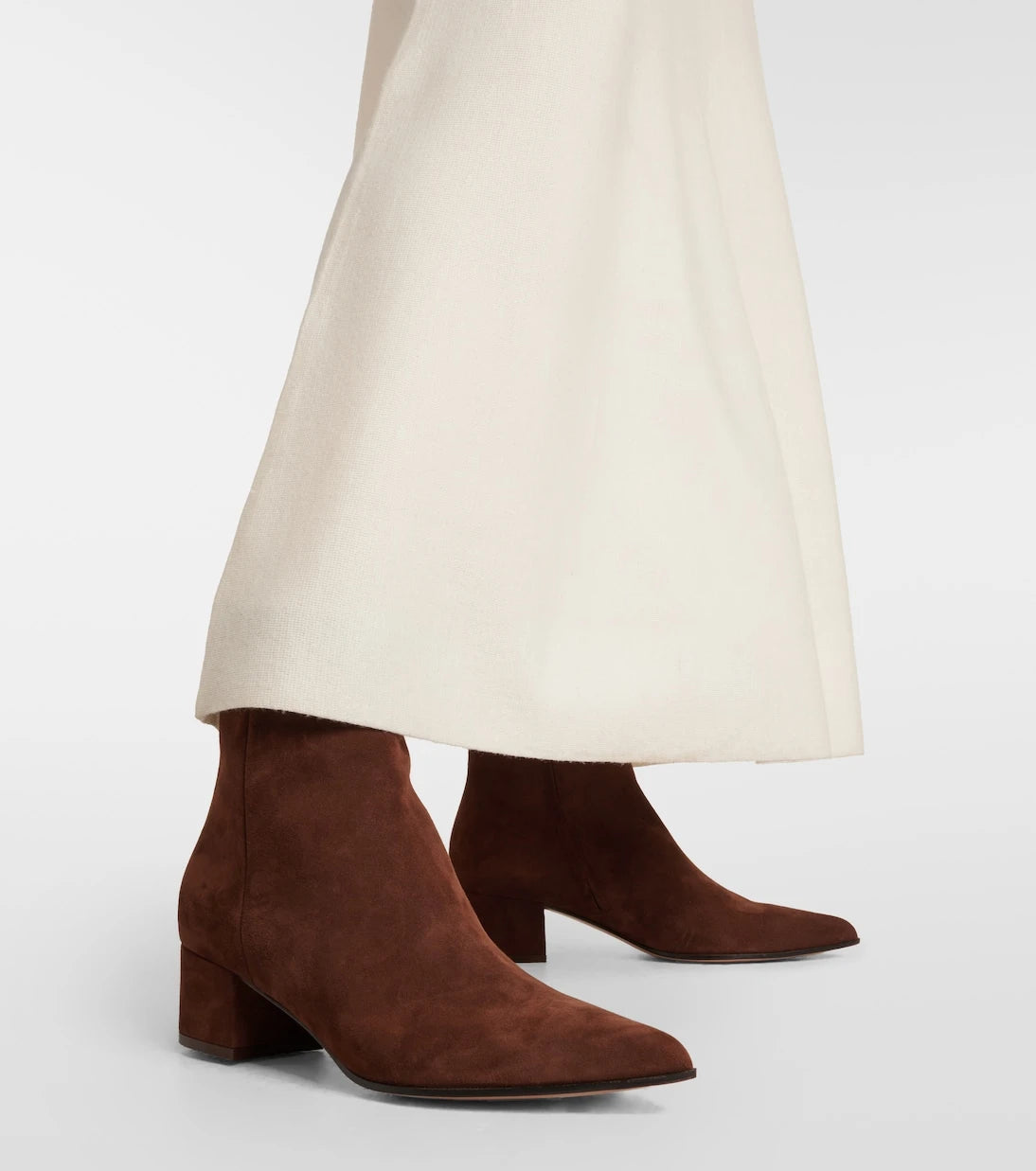 Gianvito Rossi - Lyell 45 suede ankle boots