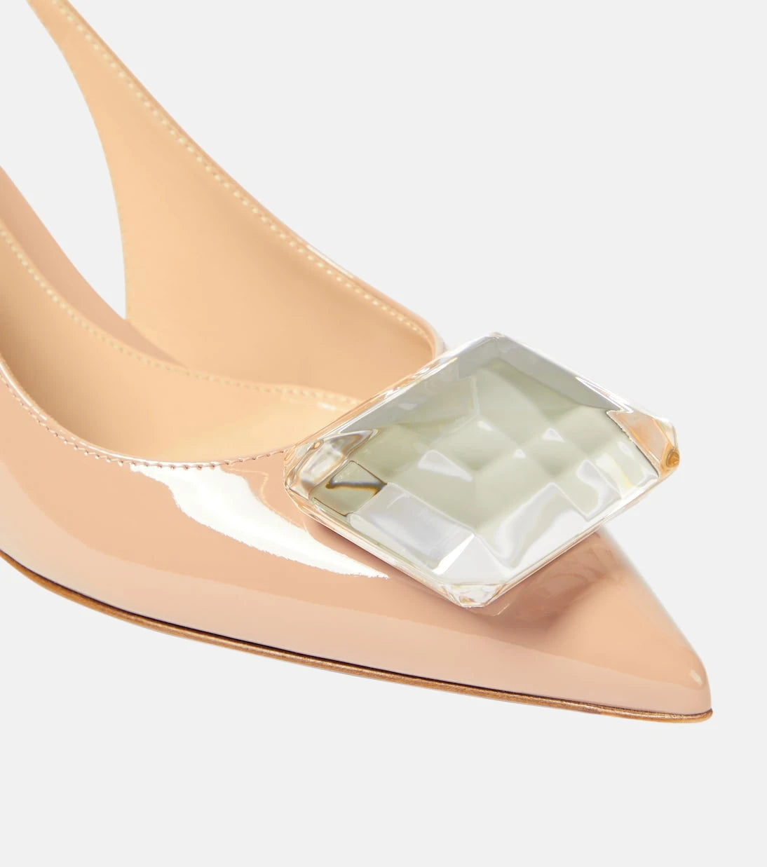 Gianvito Rossi - Jaipur 55 patent leather slingback pumps