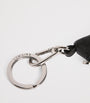 Black Nappa Leather Croissant Keyring