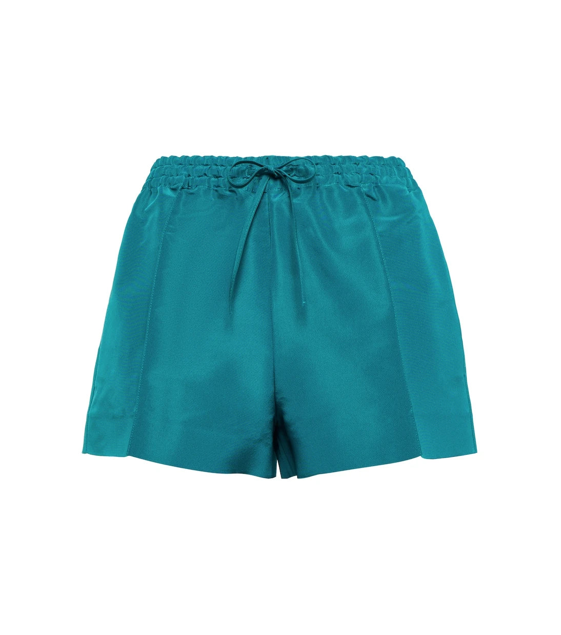 Valentino - High-rise silk faille shorts