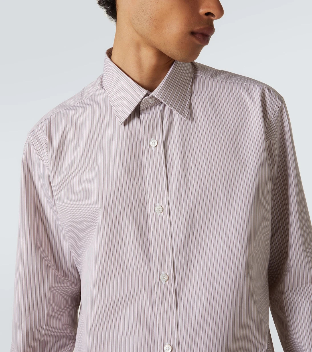 Charvet - Striped cotton poplin shirt