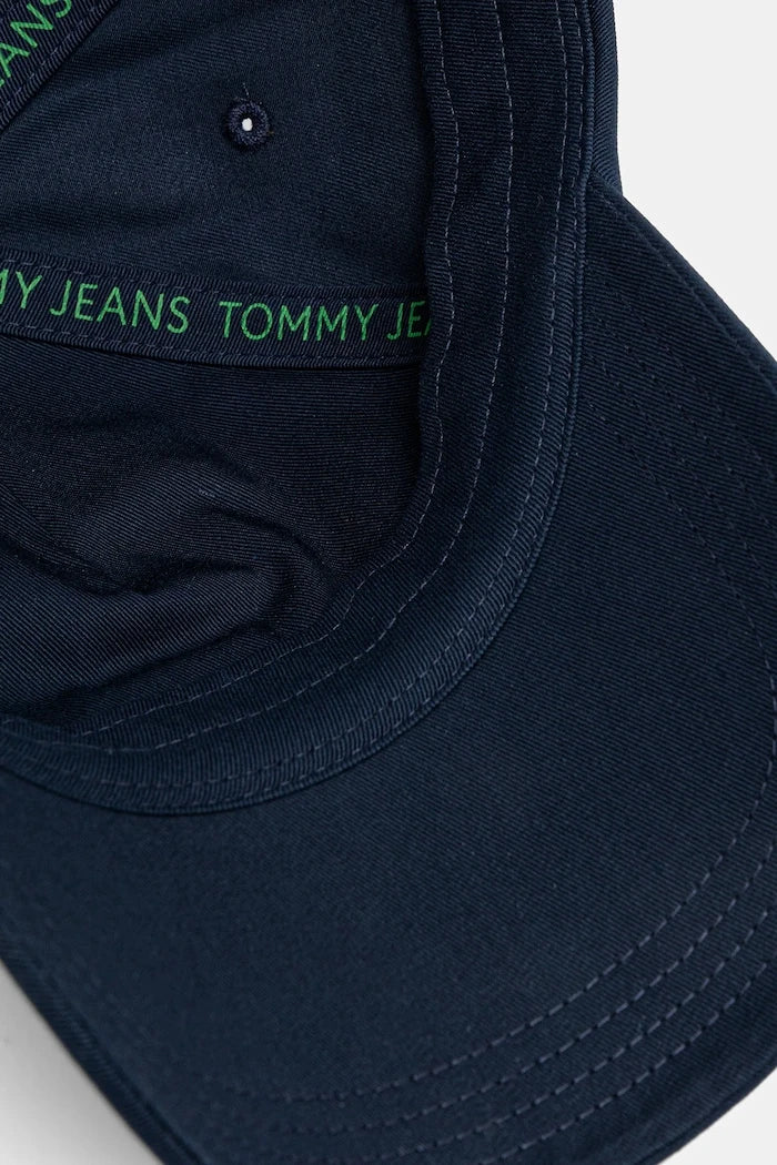 Tommy Jeans erkek pamuklu vizörlü şapka