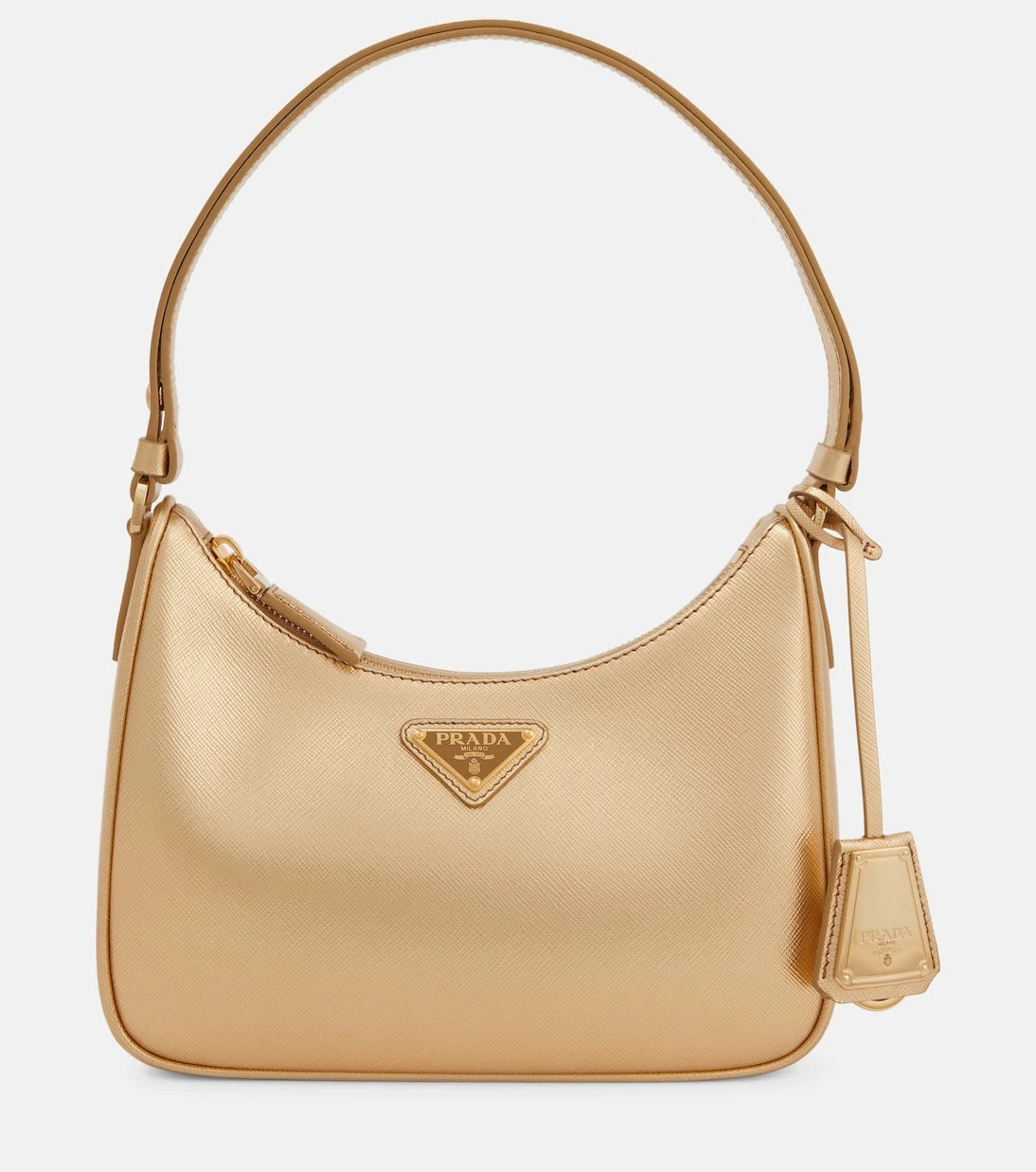 Prada - حقيبة كتف كليو ميني جلدية