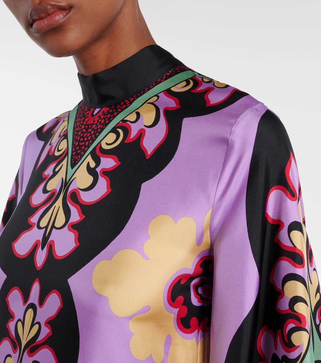 La DoubleJ - Palazzo Placée silk twill maxi dress