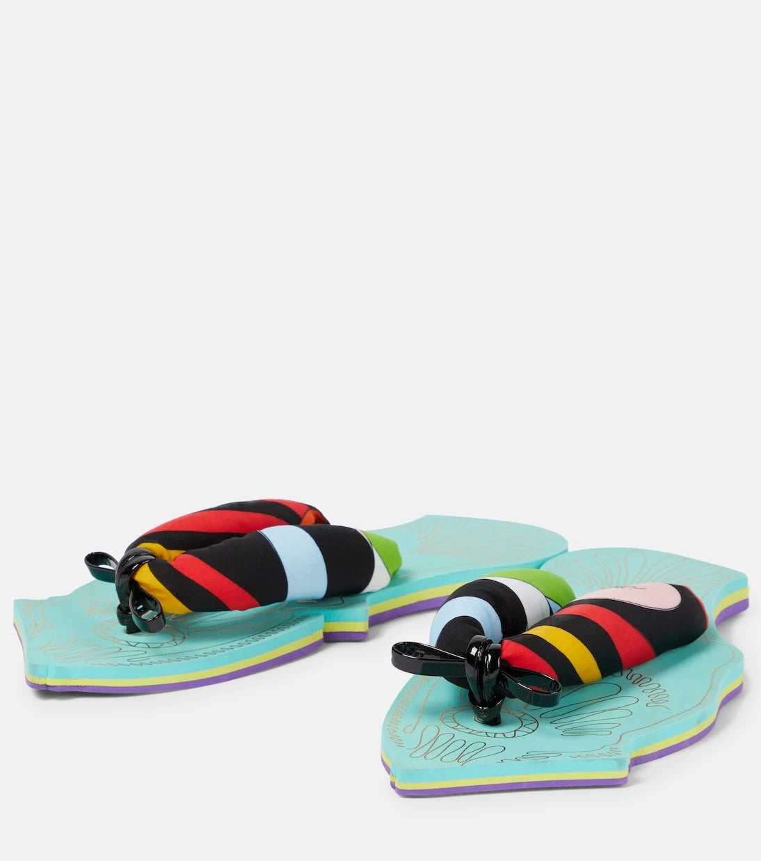 Pucci - Printed fabric thong sandals