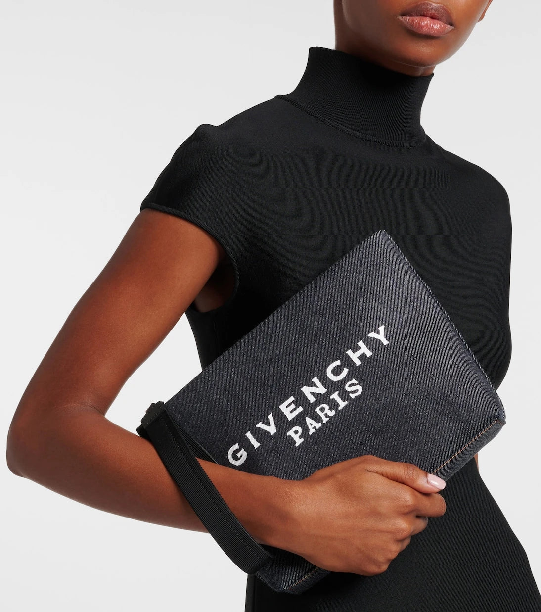 Givenchy - Logo cotton denim pouch