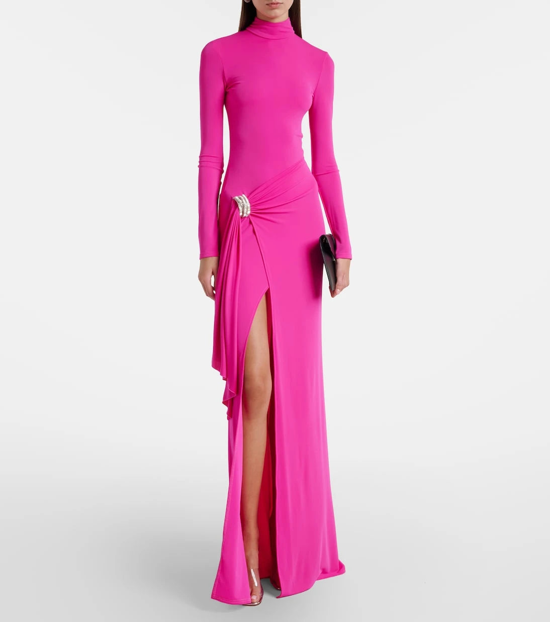David Koma - Embellished draped gown