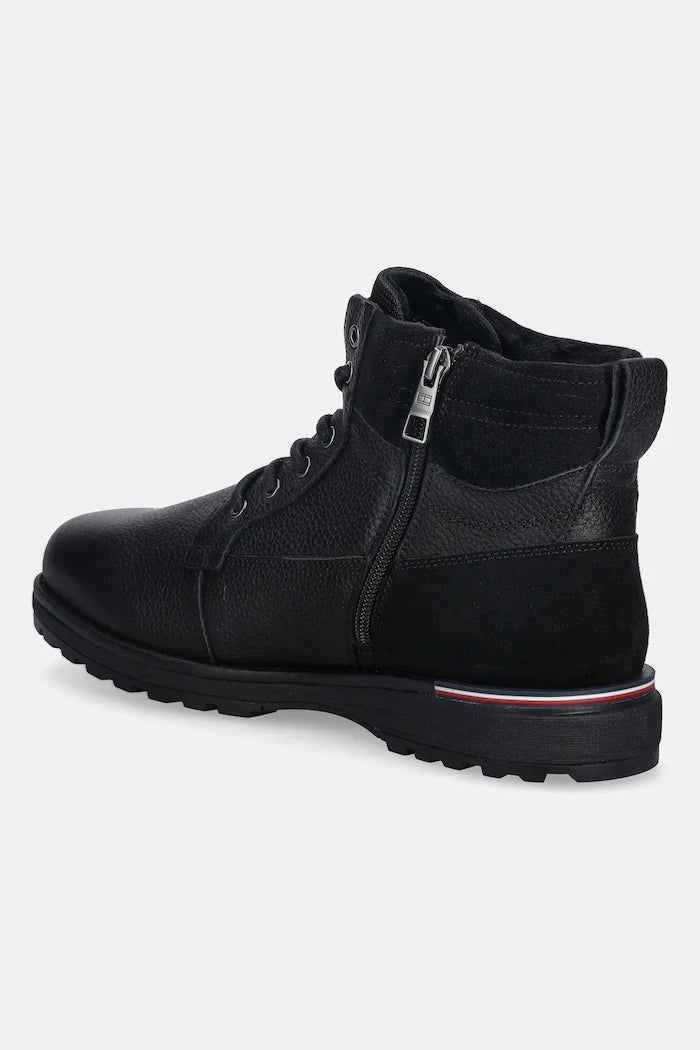 Кожени обувки Tommy Hilfiger CORPORATE W LTH LACE BOOT